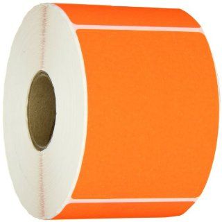 Aviditi DL631G Rectangle Inventory Color Coded Label, 4" Length x 2 3/4" Width, Fluorescent Red (Roll of 500)