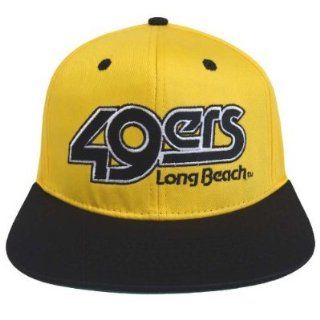Cal State Long Beach Block Retro Snapback Cap Hat 2 Tone YB 