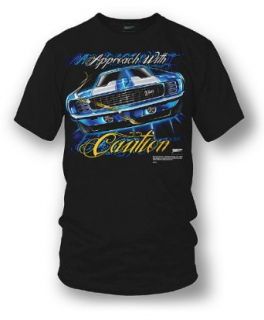 Camaro gear   Approach with Caution   1969 Camaro Z28 T shirts at  Mens Clothing store Fashion T Shirts