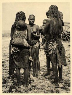 1930 Ovambo Women Children Ondonga Namibia African   Original Photogravure   Prints