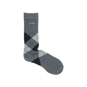 San Diego Chargers For Bare Feet Argyle Dress Sock
