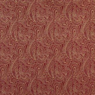 B634 Red, Traditional Paisley Jacquard Woven Upholstery Fabric By The Yard  54" Wide