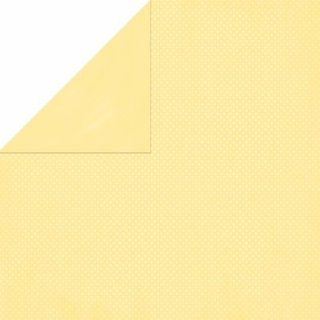 Double Dot Double Sided Textured Design Cardstock 12"X12" Mellow Yellow  25 Pack