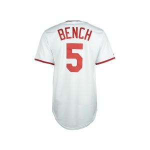 Cincinnati Reds Johnny Bench Majestic MLB Cooperstown Fan Replica Jersey