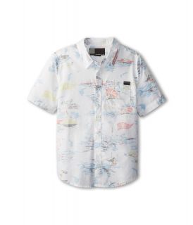 ONeill Kids Busey S/S Shirt Boys Short Sleeve Button Up (White)