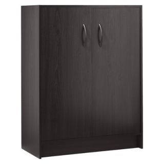 Storage Cabinet Room Essentials 2 Door Organizer   Dark Brown (Espresso)