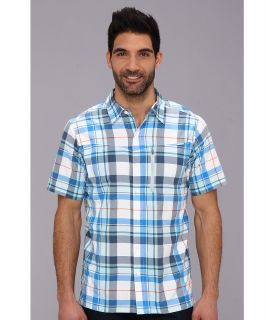 Columbia Silver Ridge Plaid S/S Shirt Mens Short Sleeve Button Up (Blue)