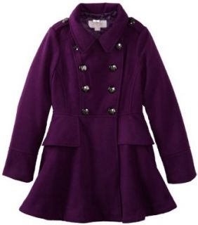 Jessica Simpson Girls 7 16 Baby Boucle Coat, Purple, 10/12 Clothing