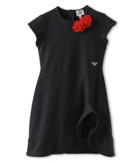 Armani Junior Rose Navy Dress Girls Dress (Black)
