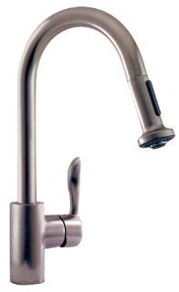 Hansgrohe Solaris E High Arc Pull Out Kitchen Faucet #06672860   Touch On Kitchen Sink Faucets  