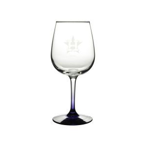 Houston Astros Boelter Brands Satin Etch Wine Glass