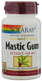 Solaray   Guaranteed Potency Mastic Gum Extract 500 mg.   45 Capsules