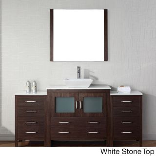 Virtu Virtu Usa Dior 72 Inch Single Sink Vanity Set In Espresso Espresso Size Single Vanities