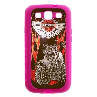 Attractive Harley Davidson SamSung Galaxy S3 I9300/I9308/I939 Red TPU Case Cover Cell Phones & Accessories