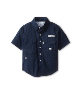 Columbia Kids Bonehead S/S Shirt Boys Short Sleeve Button Up (Navy)
