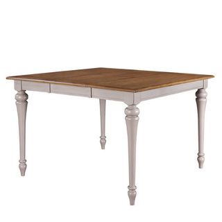Grey/ Brown Square Gathering Table