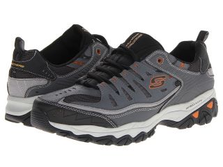 SKECHERS Afterburn M. Fit Mens Lace up casual Shoes (Gray)
