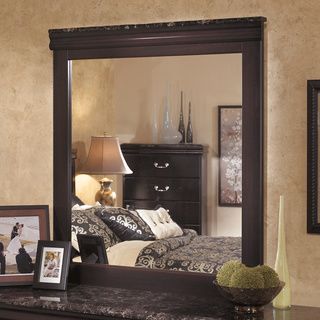 Signature Design By Ashley Esmarelda Dark Merlot Bedroom Mirror
