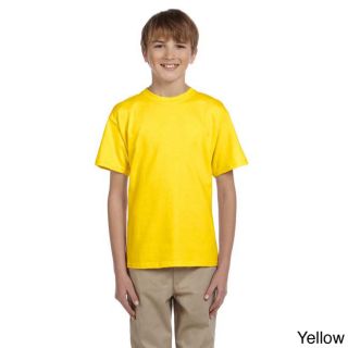 Fruit Of The Loom Fruit Of The Loom Youth Heavy Cotton Hd T shirt Yellow Size M (10 12)