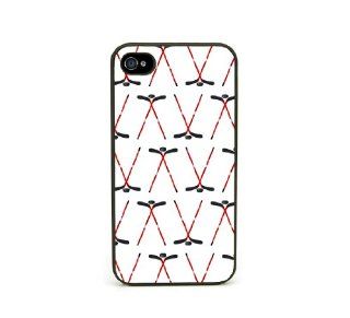 Hockey White iPhone 4 Case Fits iPhone 4 & iPhone 4S Cell Phones & Accessories