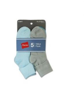 Hanes Women's 5 Pack Comfort Collection Value Pack Cuff Sock