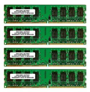 KOMPUTERBAY 8GB (4x 2GB) DDR2 667Mhz PC2 5300 PC2 5400 CL 5 DIMM (240 PIN) 8 GB AM2   Only Works on AMD Motherboards Computers & Accessories