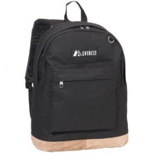 Everest Luggage Suede Bottom Backpack, Black, Large Clothing