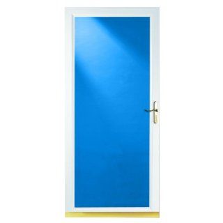 LARSON 36" Signature Series White eTouch Storm Door Brass 35904032   Tools Products  