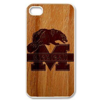 NCAA Michigan Wolverines Logo cool Iphone 4/4S case cover Cell Phones & Accessories