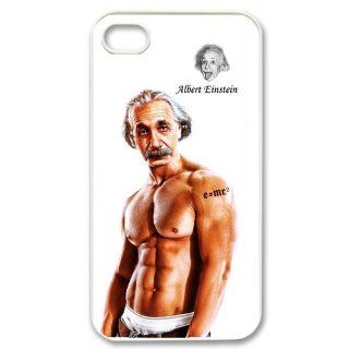 Custom Albert Einstein Cover Case for iPhone 4 4s LS4 642 Cell Phones & Accessories