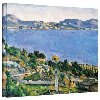 Art Wall 'L'Estaque of The Bay of Marseilles' Gallery Wrapped Canvas Artwork by Paul Cezanne, 14 by 18 Inch  