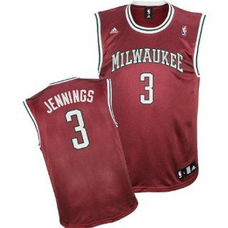 Adidas Milwaukee Bucks Brandon Jennings Youth (Sizes 8 20) Replica Alternate Jersey Small  Sports Fan Jerseys  Sports & Outdoors