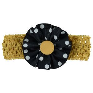 Purdue Boilermakers Crocheted Headband with Rosette