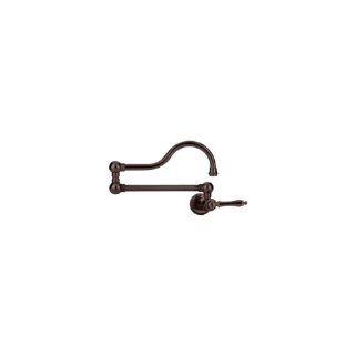 Franke PF7060a Wall Mounted Shepard's Hook Spout Pot Filler with Traditional Handle, Old World Bronze   Pot Filler Kitchen Sink Faucets  