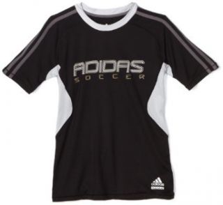 Adidas Boys 8 20 Youth TECHFIT Soccer Top, Black/Sharp Grey/Light Onix, X Large Clothing