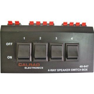 Calrad 40 647 4 Zone 120 Watt Speaker Selector Electronics