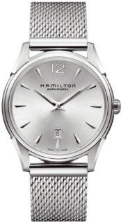 Hamilton Jazzmaster Slim Automatic Steel Mesh Silver Dial Men's Watch   H38615255 at  Men's Watch store.