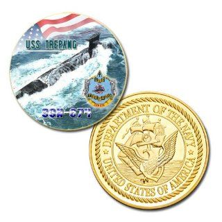 U.S Navy USS Trepang (SSN 674) printed Challenge coin 