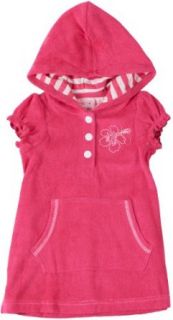 Pink Platinum Girls Hooded Ultra Soft Terry Cloth Coverup Clothing