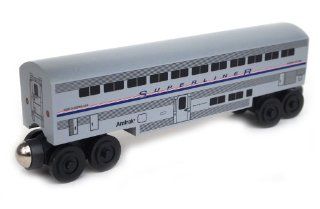 Amtrak Superline Sleeper Car Wooden Train Toys & Games