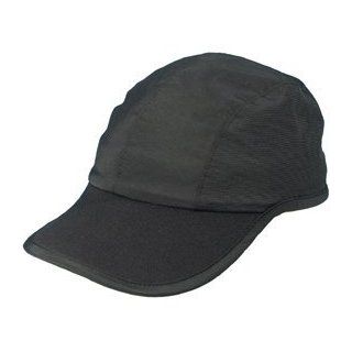 Fahrenheit Unstructured Nylon Outdoor Cap with Adjustable Draw Cord Strap (Black/Black) Baseball Caps Clothing