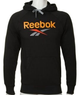 Reebok Mens Black Fus Logo OTH Hooded Sweatshirt Hoody at  Mens Clothing store