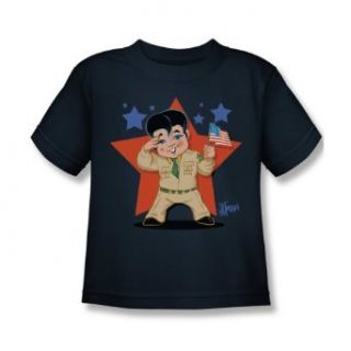 Elvis Lil G I Juvenile Navy T Shirt ELV675 KT Fashion T Shirts Clothing