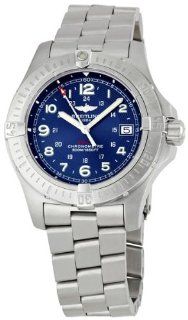 Breitling Aeromarine Colt Quartz Steel Blue Mens Watch A7438010 C675SS Breitling Watches