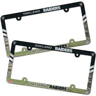 Wincraft Oakland Raiders License Plate Frames 2Pk  Sports Fan License Plate Frames  Sports & Outdoors