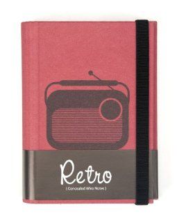 Grandluxe Retro Concealed Wiro A6 Notebook, 120 Sheets, 3.5 x 5.5 Inches, Red (335267)  Wirebound Notebooks 