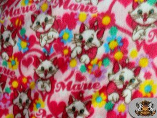 Fleece Printed *MARIE CAT* Fabric 58" sold by the yard