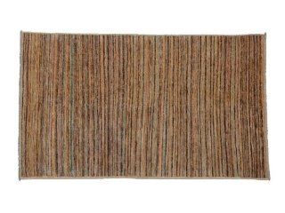 Gabbeh Peshawar Rug, 4' X 6.5' Hand Knotted 100% Wool Striped Transitional Rug Sh8090  