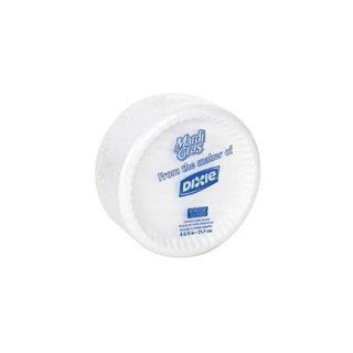 Dixie Foods Paper Plates, 8 5/8", Microwavable, 125/Pack, White Kitchen & Dining