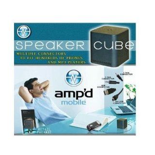Portable Universal Ampd Speaker Cube for All Phones, Computers, Laptops, , Mp4 Players All Apple Ipods and Iphones and Also Compatible with Handsprings Palm Lifedrive / Treo 650 / Treo 680 / Treo 685 Centro / Treo 690 Centro / Treo 700 / Treo 700p / Tre